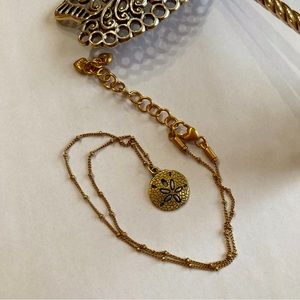 Brighton Petite Sand Dollar Necklace in Gold